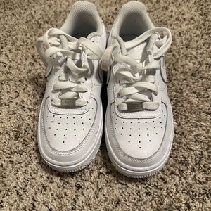 Kids white air force ones preschool